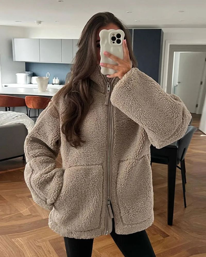 Emma – Comfy Teddy Winter Jacket