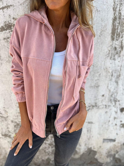 Lila – Casual Jacket with Hood and Zip
