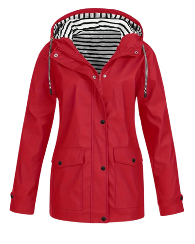 Olivia – Striped Lined Rain Jacket