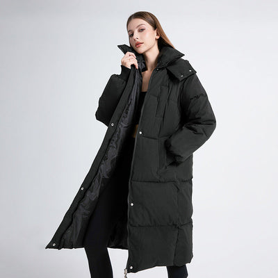 Fiona - Classic Hooded Long Puffer Coat