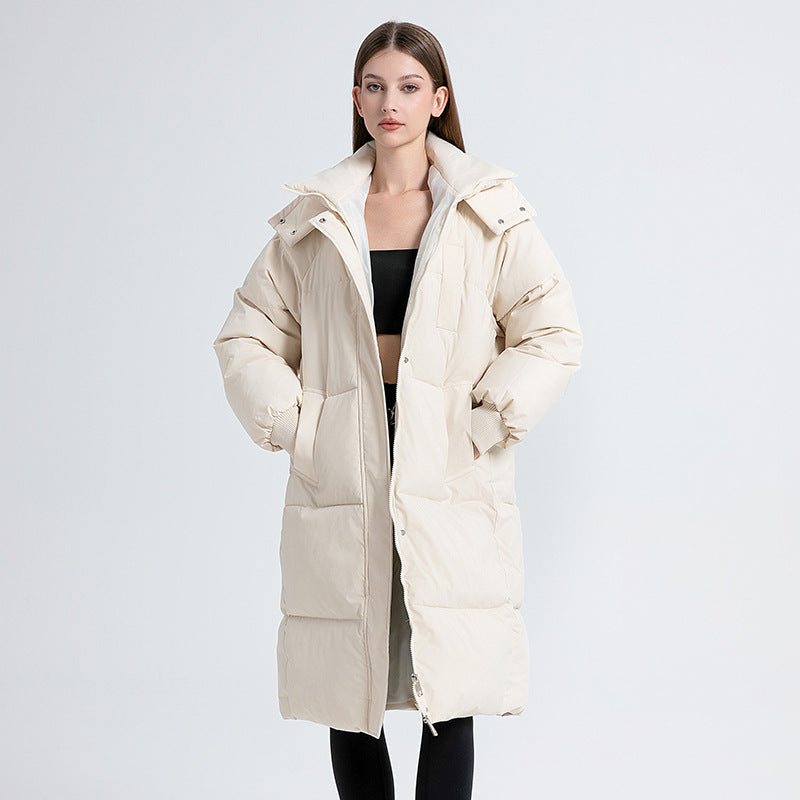 Fiona - Classic Hooded Long Puffer Coat