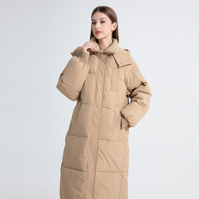 Fiona - Classic Hooded Long Puffer Coat