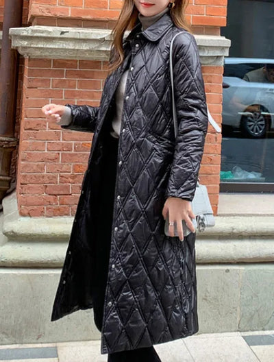 AMBER | REVERSIBLE QUILTED COAT