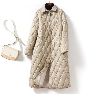 AMBER | REVERSIBLE QUILTED COAT