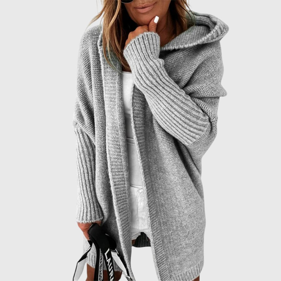 Mila – Hooded Knit Cardigan