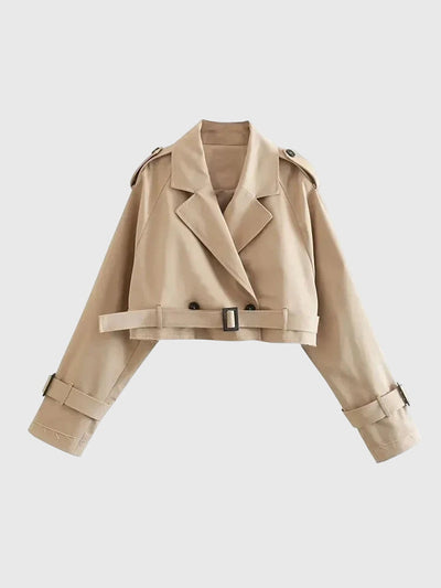 Claire | Cropped Trench Coat