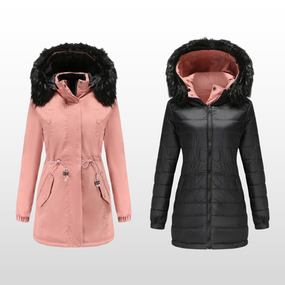 Jackie | Reversible White Goose Down Parka