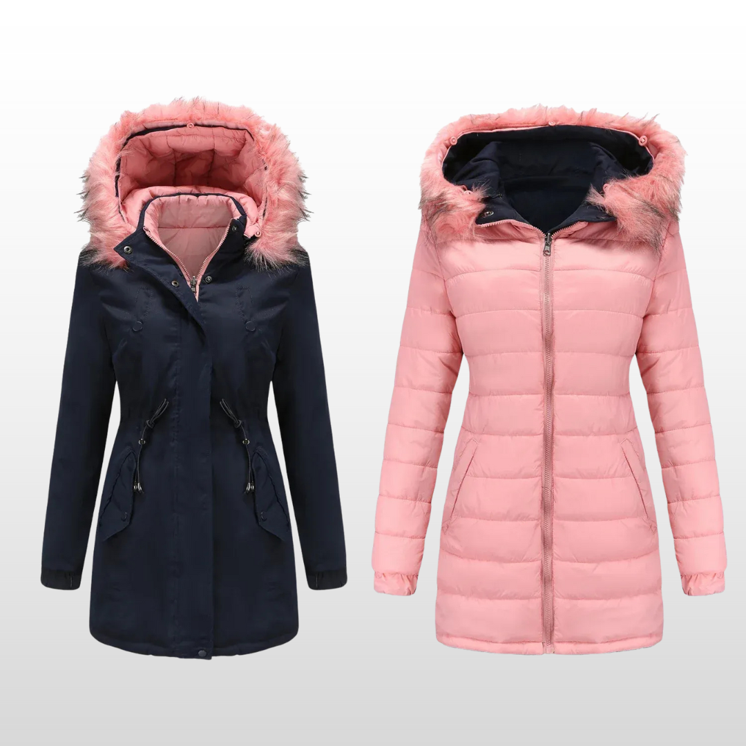 Jackie | Reversible White Goose Down Parka