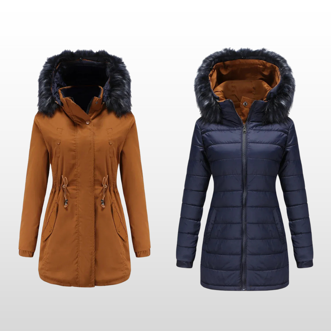 Jackie | Reversible White Goose Down Parka