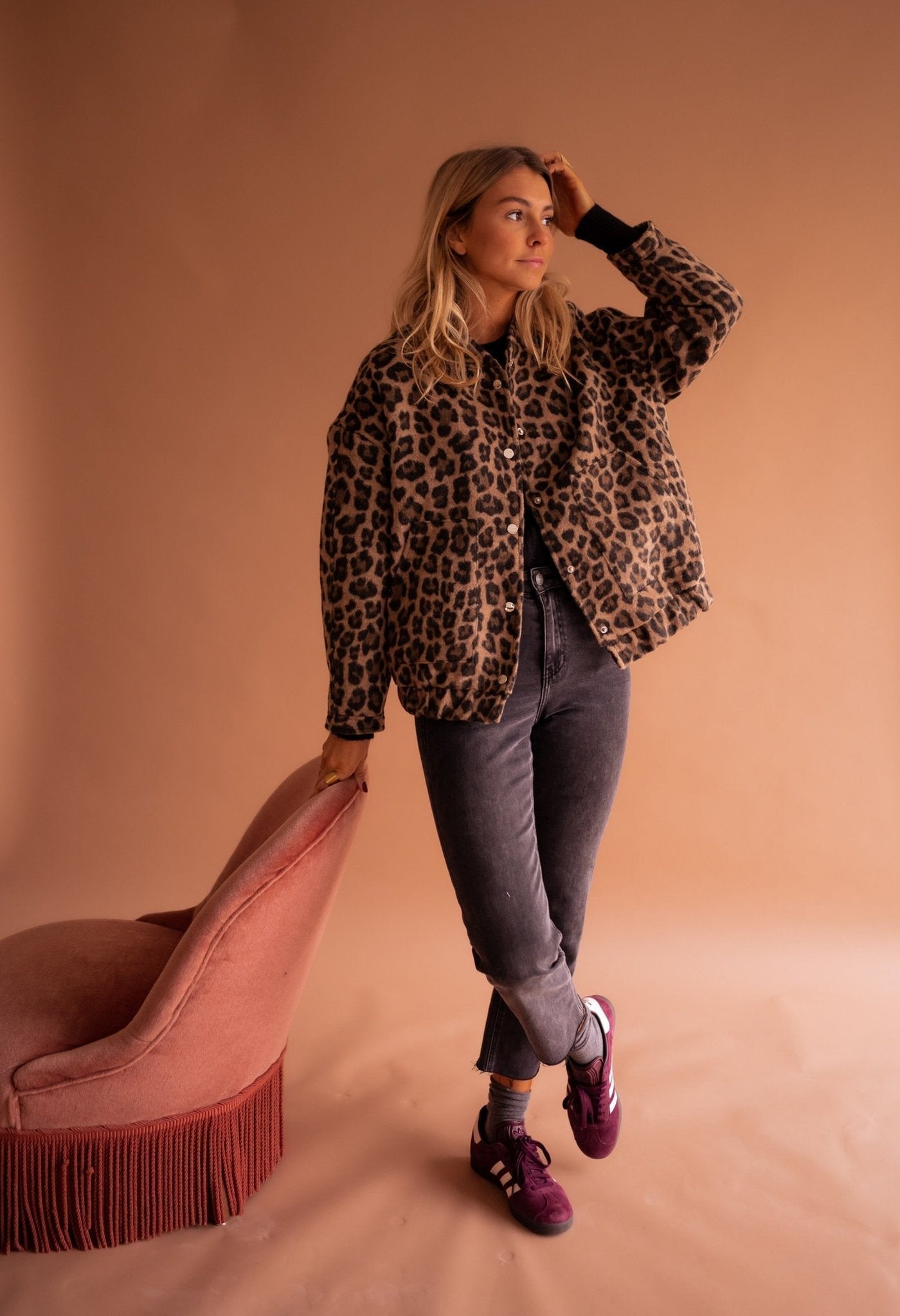 Charlene – Trendy Leopard Jacket