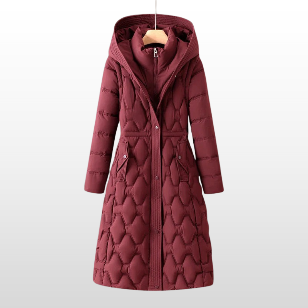 Olivia | Longline Hooded Down Coat