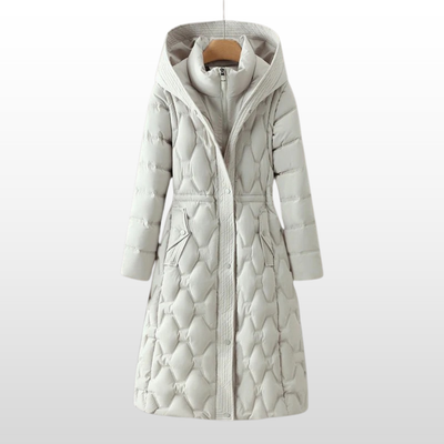 Olivia | Longline Hooded Down Coat