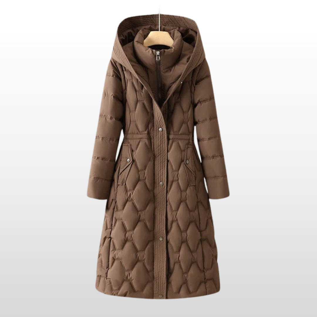 Olivia | Longline Hooded Down Coat